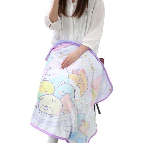 San-X（サンエックス） ふわふわブランケット ボタン付き ひざ掛け毛布