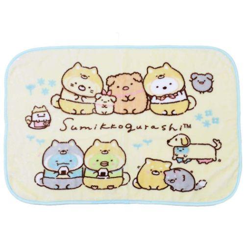 San-X（サンエックス） ひざ掛け毛布 ボタン付きブランケット クリーム