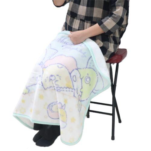 ひざかけさん専用 San-X（サンエックス） ひざ掛け毛布 ブランケット ボタン付き ミント