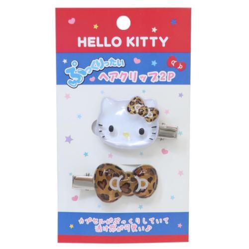 ぷっくりったいヘアクリップ 2個セット ヘアアクセ ハローキティ