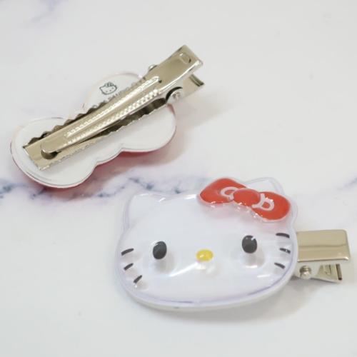 ぷっくりったいヘアクリップ 2個セット ヘアアクセ サンリオ ハロー