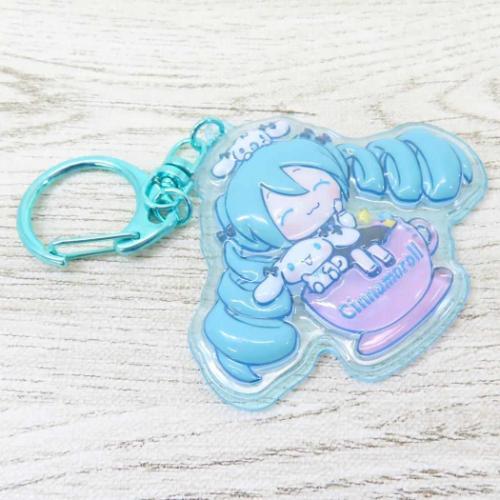 キーリング ぷっくりったいキーホルダー 初音ミク×シナモロール