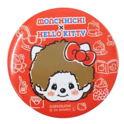 缶バッジ カンバッジ モンチッチ×ハローキティ フェイス ケイ