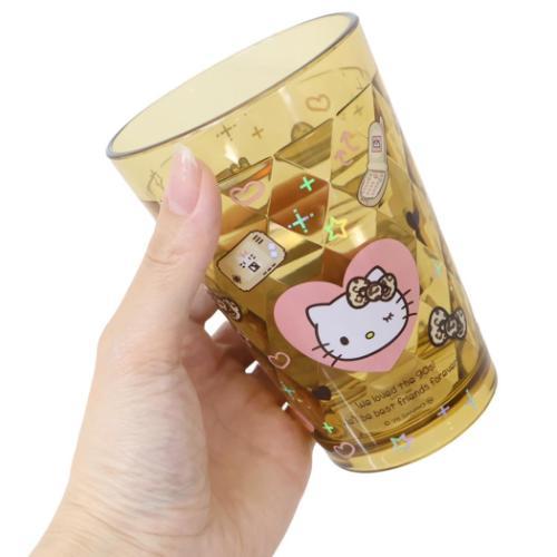 プラカップ キラホロクリアロングカップ ハローキティ ヒョウ柄