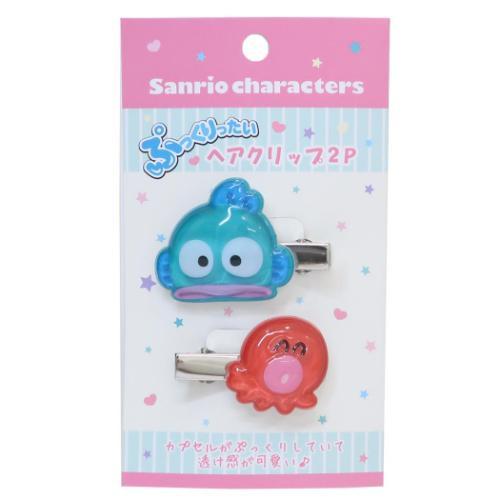 ヘアアクセ ぷっくりったいヘアクリップ 2個セット ハンギョドン