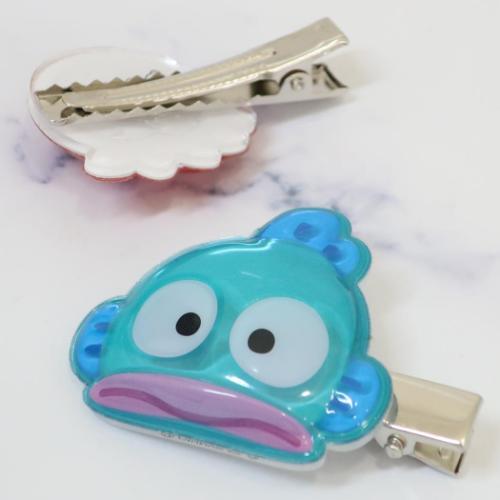 ヘアアクセ ぷっくりったいヘアクリップ 2個セット ハンギョドン 