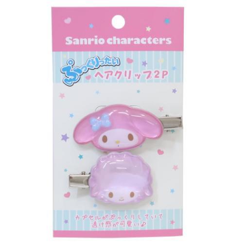 ヘアアクセ ぷっくりったいヘアクリップ 2個セット マイメロディ