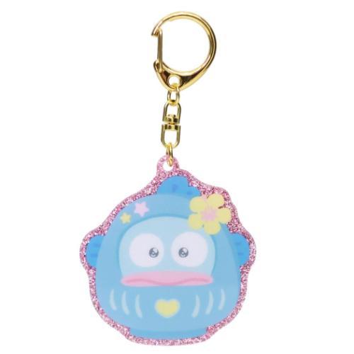 キーリング キラキラアクリルキーホルダー ハンギョドン だるま