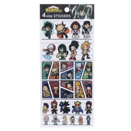 4サイズ ステッカー シールシート 僕のヒーローアカデミア ミニキャラ