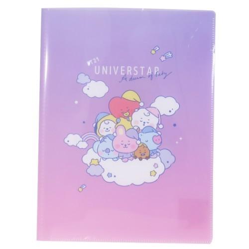 カミオジャパン ポケットファイル 10ポケット クリアファイル BT21