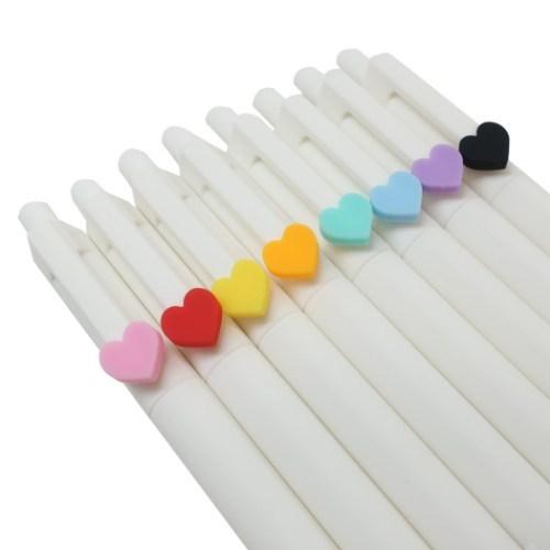 カミオジャパン カラーペン ハートマスコット ノック式 ゲルペン