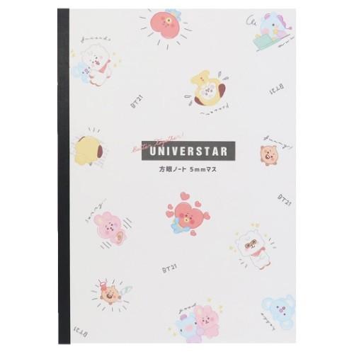 B5 学習ノート 方眼ノート Bt21 らくがき チラシ カミオジャパン Line Friends 新学期準備文具 かわいい キャラクター Kmo 6214 雑貨 アートの通販店 ベルコモン 通販 Yahoo ショッピング