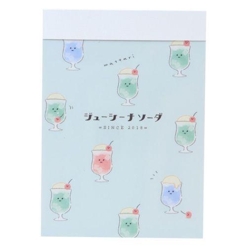 カミオジャパン メモ帳 ミニミニメモ ジューシーな ソーダ 新学期準備