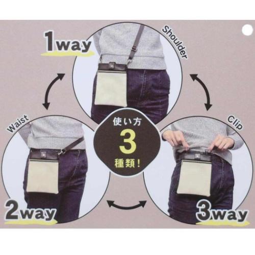 3WAYポーチ ショルダーバッグ くまのがっこう アップルガール カミオ