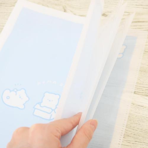 ポケットファイル 10ポケットクリアファイル A4 COLOR DAYS KUMA