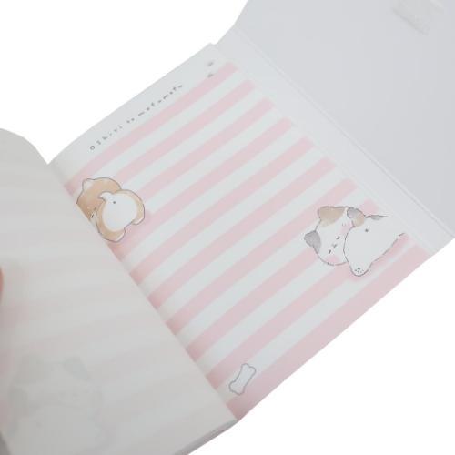 メモ帳 ダイカットカバー付きメモ モフモフ シバ カミオジャパン 新