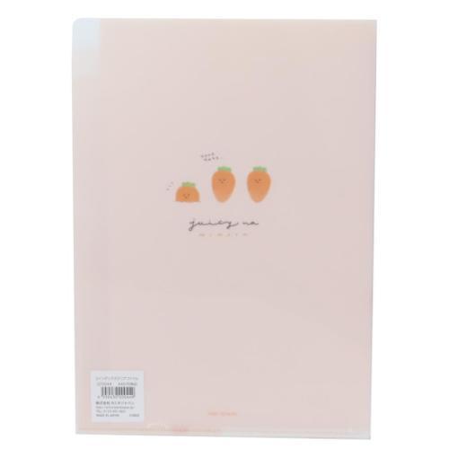 3インデックスクリアファイル A4 ポケットファイル ジューシーなやさい