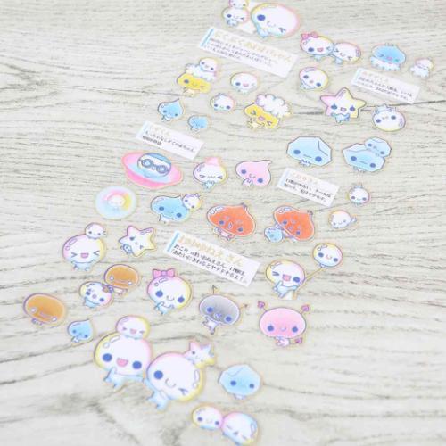 シールシート 大人の図鑑シール ぷくぷくあわわちゃん カミオジャパン