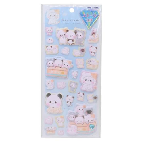 スーパーもっちりシール シールシート もちもちぱんだ ねこだらけ