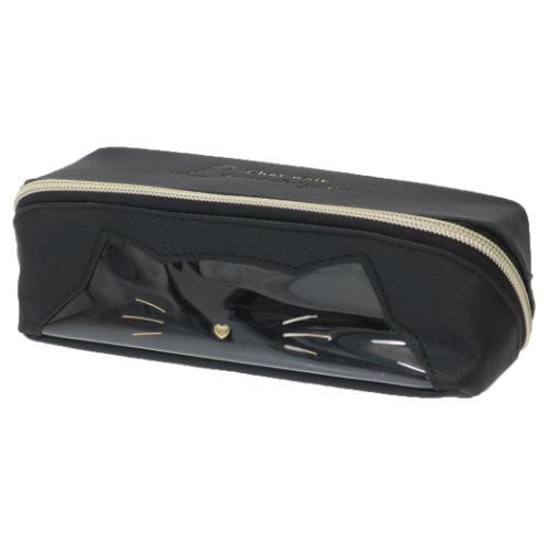 ペンポーチ ターンオープンペンケース CHAT NOIR LONELY カミオ