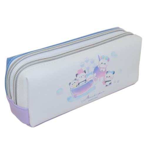 ペンケース ツインファスナーペンケース 遊園地 もちもちぱんだ カミオ