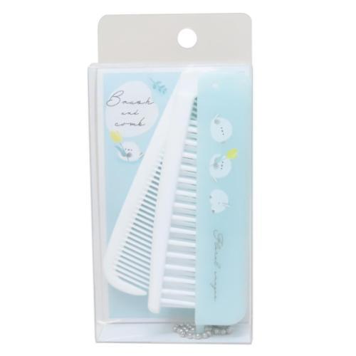 ヘアブラシ 折りたたみブラシ＆コーム FLORAL ENAGAS カミオジャパン