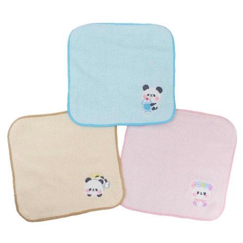 ミニタオル3Pセット 3枚組ししゅう入りミニタオル もちもちぱんだ