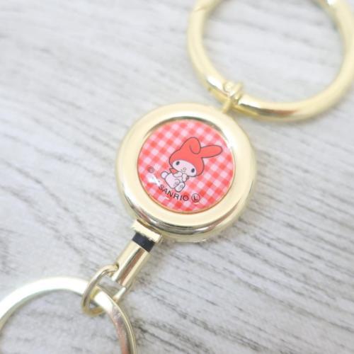 長く伸びるリールチャーム キーリング サンリオ マイメロディ カミオ