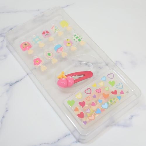 キッズコスメ キッズネイルチップセット カラフルポップ カミオ