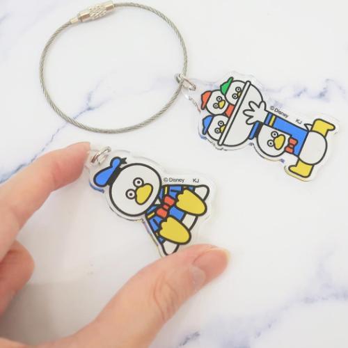 ディズニー　ドナルドダック マジックハンド風キーホルダー キーホルダー アクリルキーリング ディズニー×松本セイジ