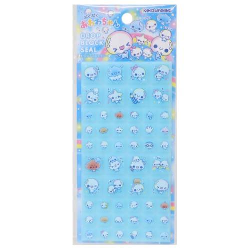シールシート ドロップブロックシール ぷくぷくあわわちゃん カミオ