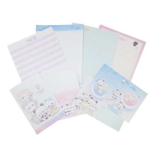 手紙セット ソーメニーレター 遊園地スイーツ もちもちぱんだ カミオ