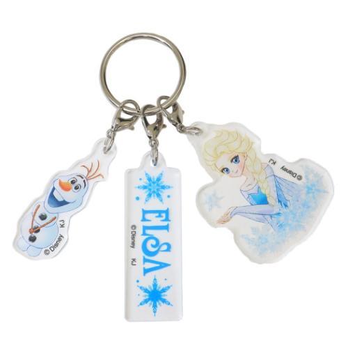 キーリング 3連アクリルキーホルダー ディズニー アナと雪の女王×中川