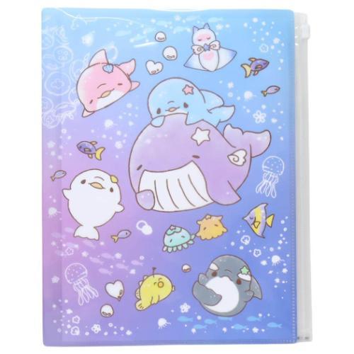ポケットファイル ファスナー付き6ポケットクリアファイル A4 ゆる