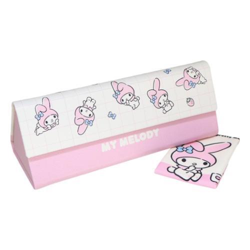 眼鏡ケース クロス付き折りたたみメガネケース マイメロディ カミオ