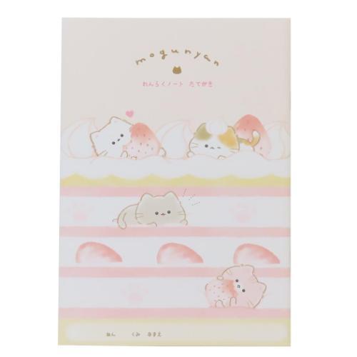 連絡帳 A5連絡ノート たて もぐにゃん いちごケーキ カミオジャパン 新