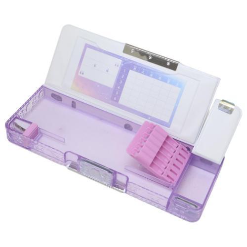 筆箱 消しゴムポケット付両面開きペンケース ミャウミラージュ カミオ