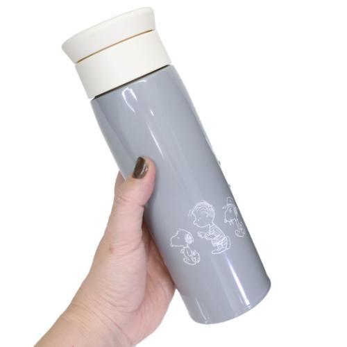 保温保冷水筒 ステンレスボトル 500ml てくてく スヌーピー ピーナッツ
