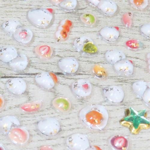 シールシート ジュエルプチドロップステッカー だいふくエナガ カミオ