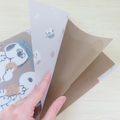 ダイカットポケット3インデックスクリアファイル A4 ポケットファイル
