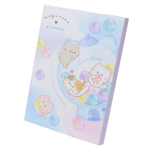 ダイカットカバー付メモ メモ帳 キャンディマシーン もぐにゃん カミオ