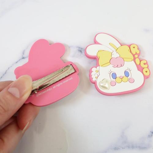 ヘアアクセサリー ストーン付きヘアクリップ RICO モモレイ MOMOREI 