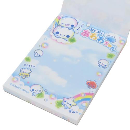 メモ帳 ミニミニメモ ぷくぷくあわわちゃん ブランコ カミオジャパン