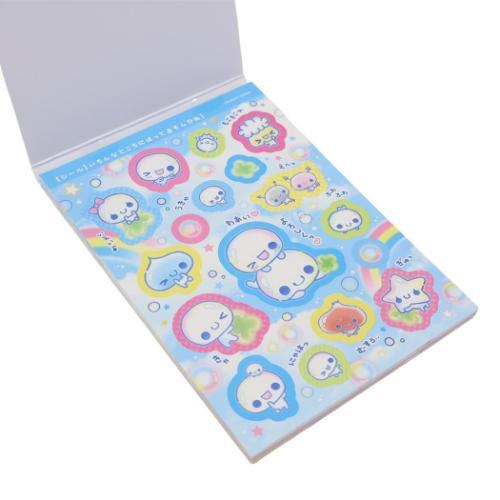 シール付きA6メモ メモ帳 平成ファンシー あわわちゃん カミオジャパン