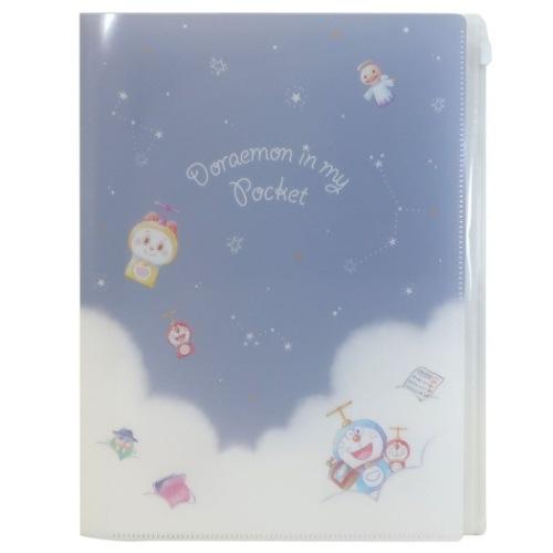 ファイル ジップファスナー付 6ポケット クリアファイル ドラえもん 星空 藤子f不二雄 カミオジャパン Kmo 雑貨 アートの通販店 ベルコモン 通販 Yahoo ショッピング