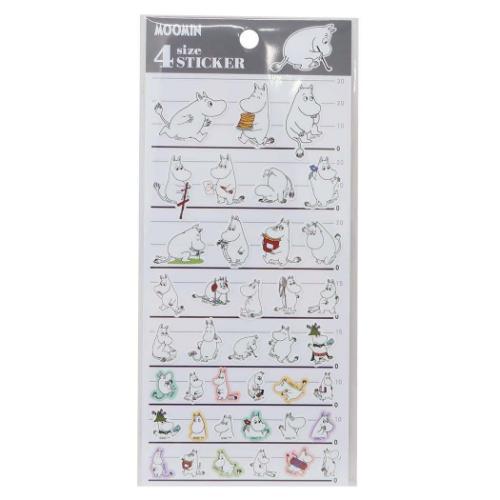 シールシート 4サイズステッカー 4SIZE STICKER ムーミン 北欧 カミオ