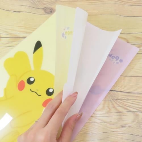 ポケットファイル ダイカットポケット付き3インデックスクリアファイル