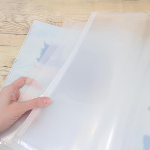 ポケットファイル ファスナー付き6ポケットクリアファイル