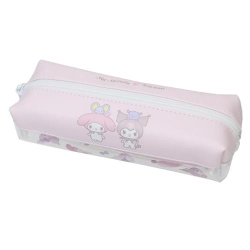 ペンポーチ クリア2ルームペンケース マイメロディ クロミ カミオ