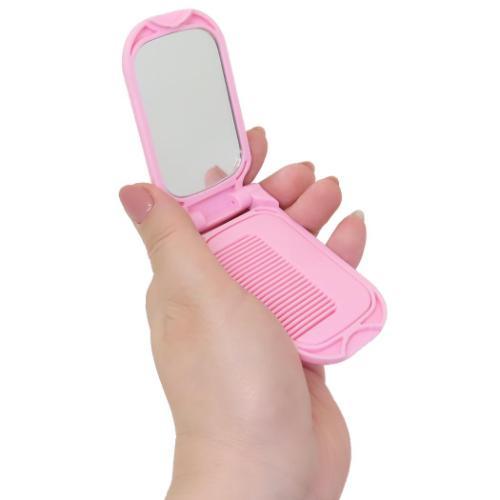 ガラケー型コンパクトミラー 手鏡 サンリオ マイメロディ カミオ